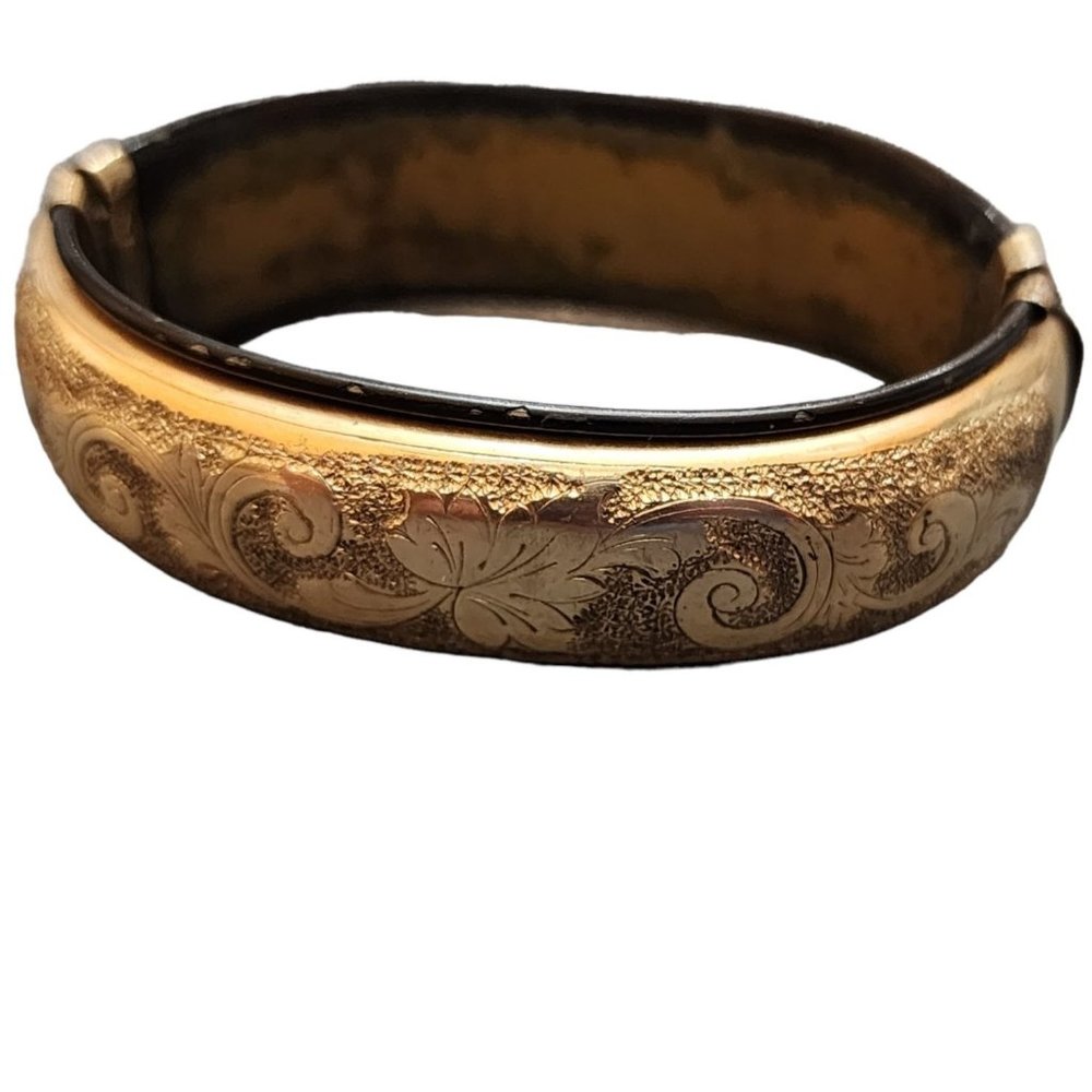 Antique Victorian Gold Filled Stretch Bracelet (A2188)